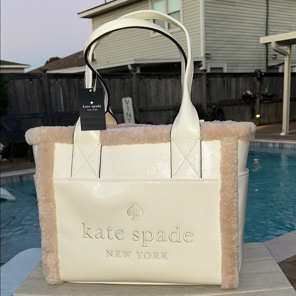 Kate Spade New York Jett Faux Shearling Tote